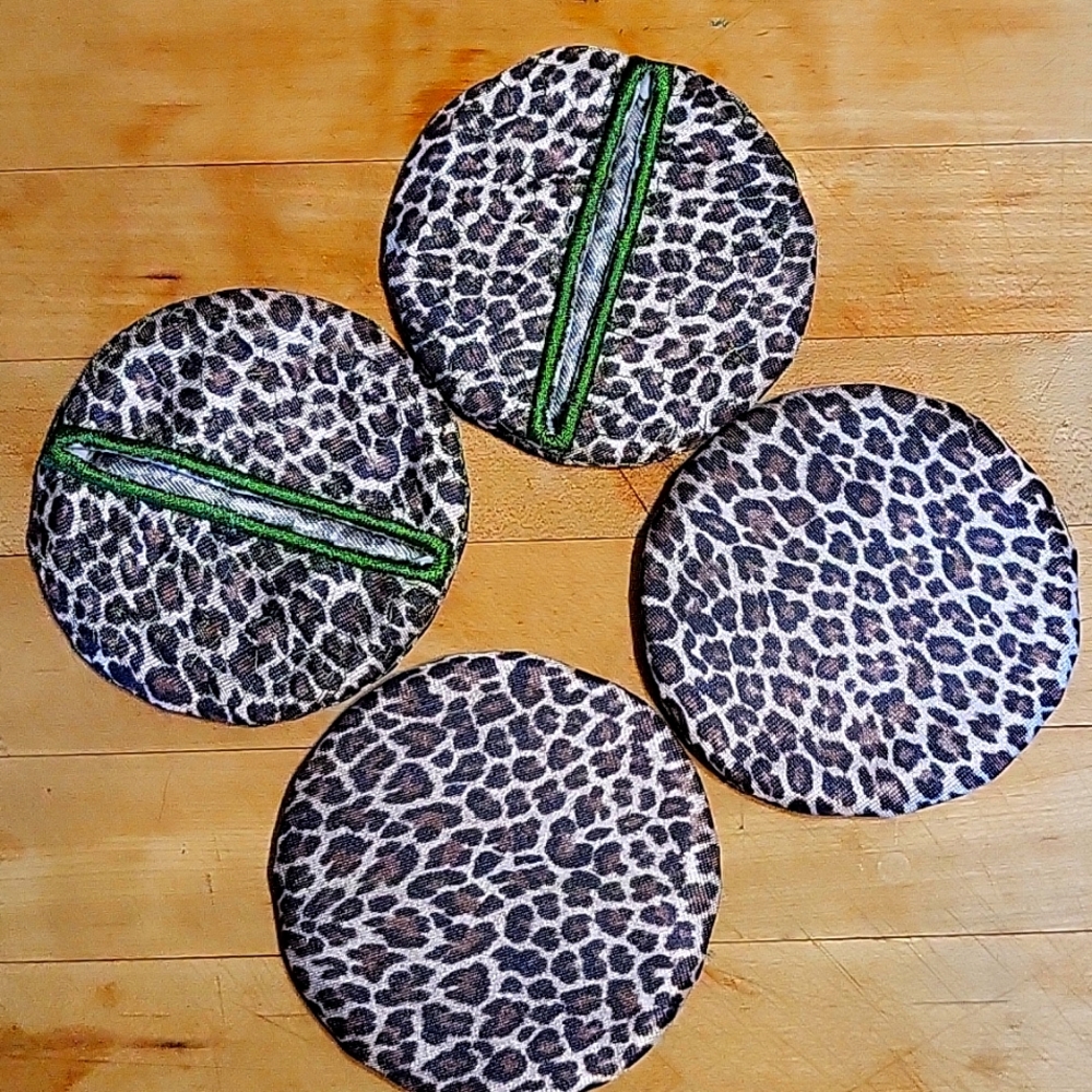 Wine glass coasters